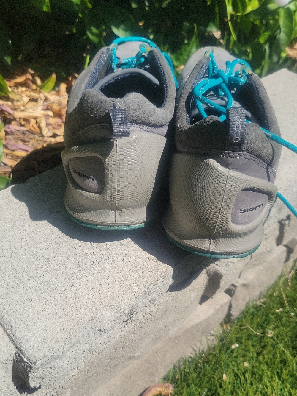 ECCO Biom Sneakers in Gray with Blue Laces Golf Shoes 8.5 - Picture 14 of 15